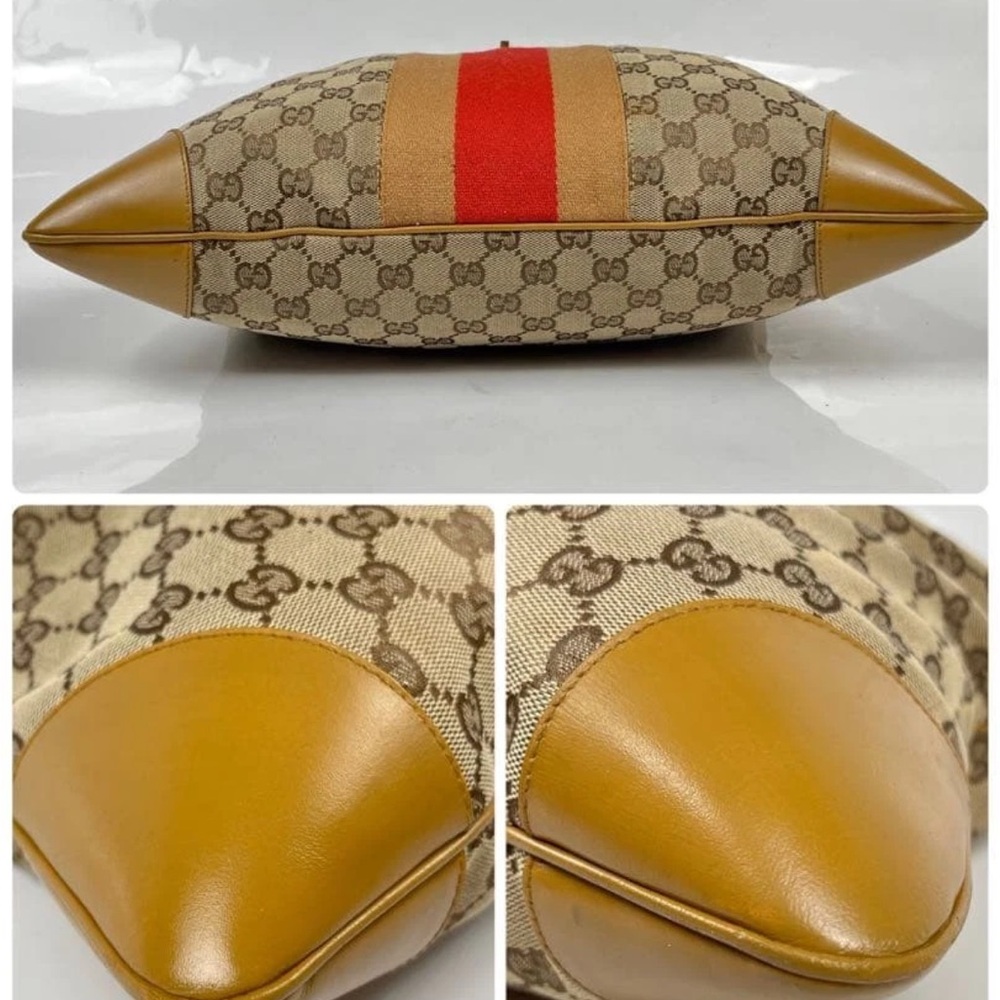 Gucci Tan and Red Shoulder Bag - Picture 10 of 12